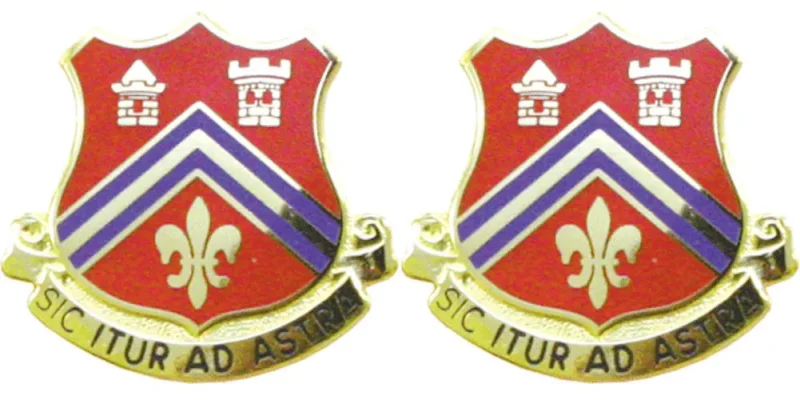 102nd field artillery ma distinctive unit insignia pair sic itur ad astra