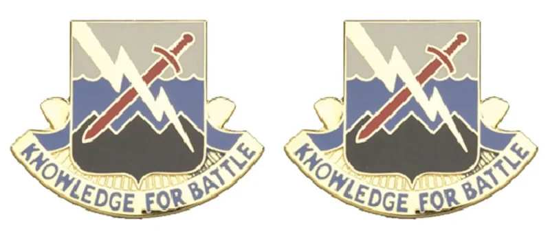 102nd military intelligence battalion insignia pair battle ready