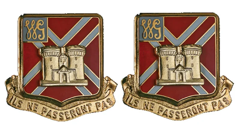 105th field artillery ny distinctive unit insignia pair