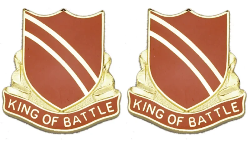 108th regiment distinctive insignia pair king of battle