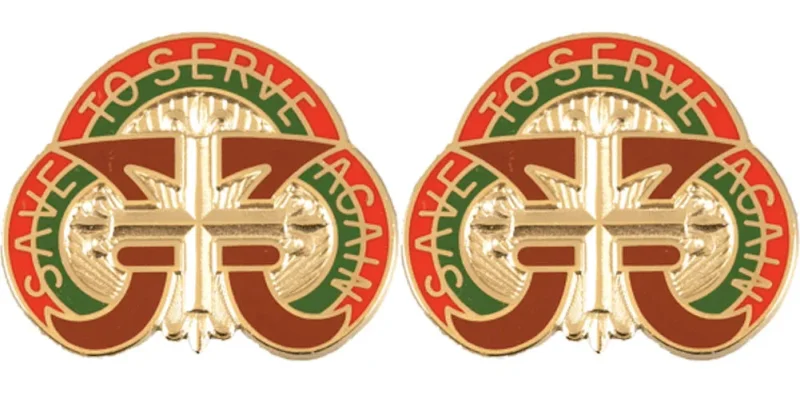 109th medical battalion insignia pair serve again