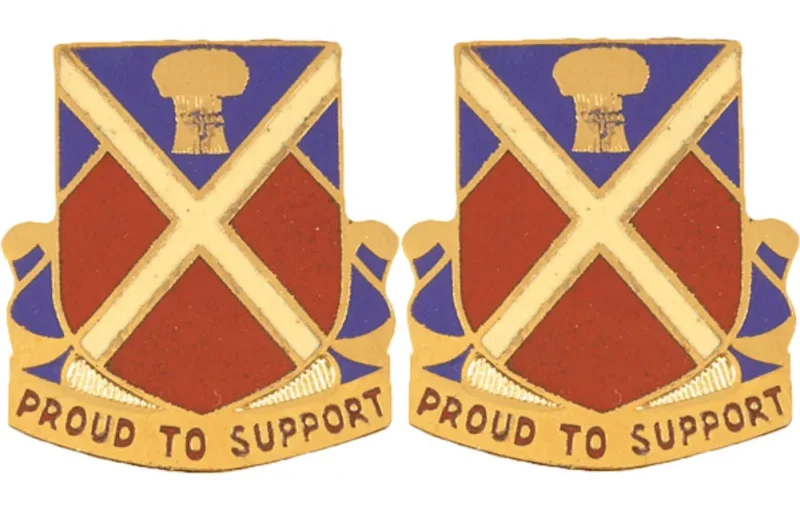 10th support battalion insignia pair proud to serve