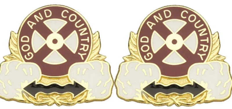 1103rd transportation battalion insignia pair