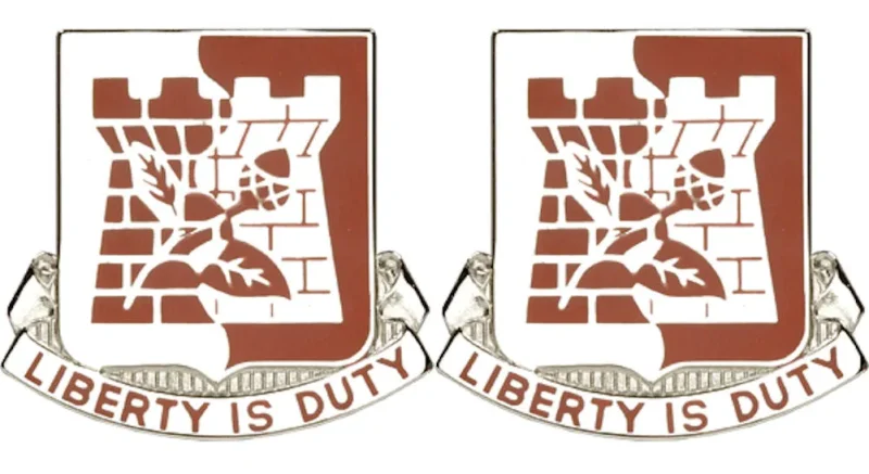 110th support battalion georgia insignia pair duty to liberty