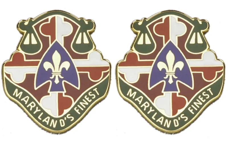 115th military police battalion insignia pair maryland s finest