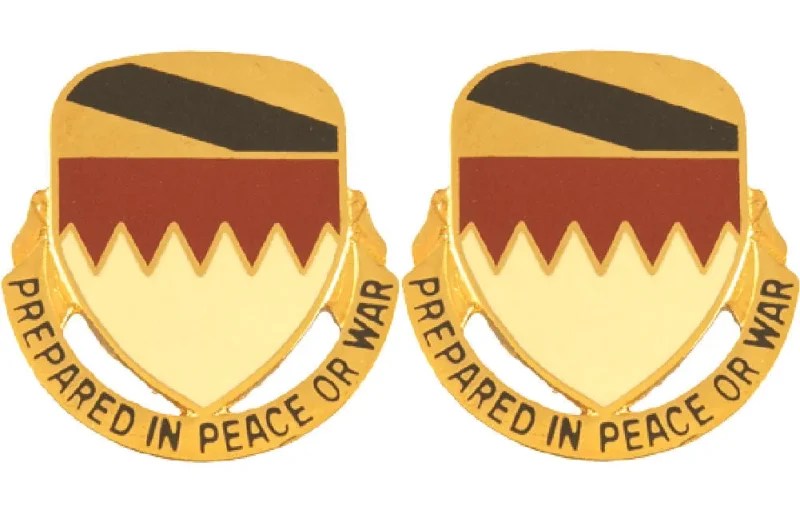 115th support battalion insignia pair ready for peace or war