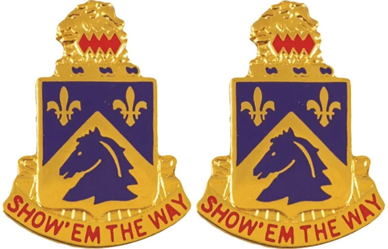 117th cavalry unit insignia pair show the way