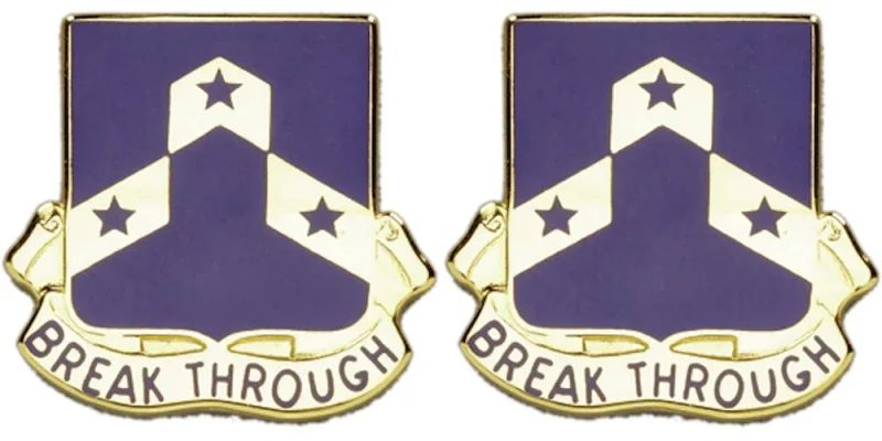 117th regiment insignia pair break through