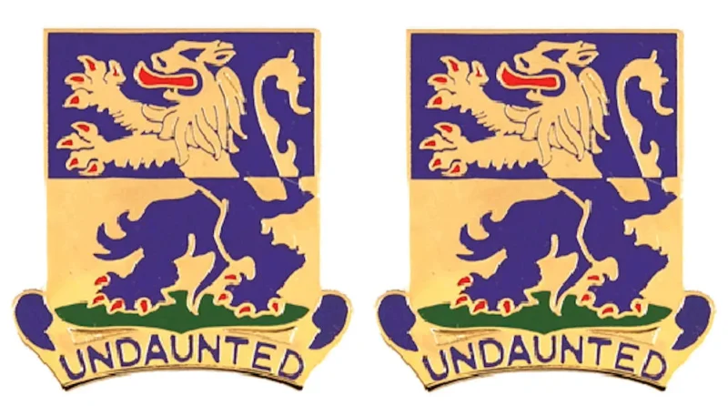 119th infantry battalion insignia pair undaunted