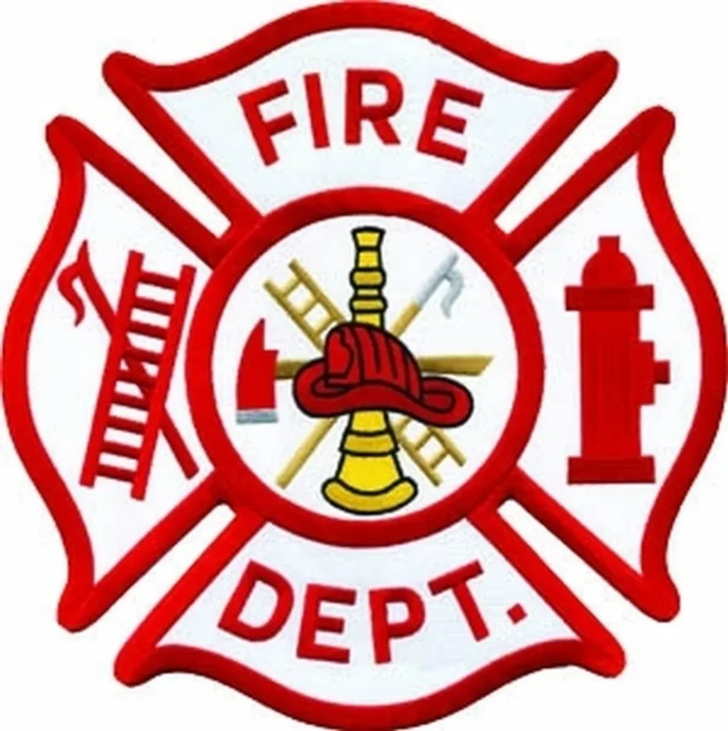 12 fire dept back patch