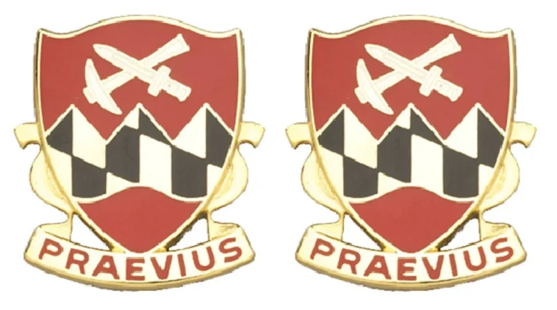 121st engineering battalion insignia pair praevius