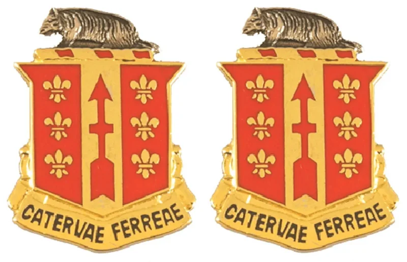 121st field artillery insignia pair catervae ferreae