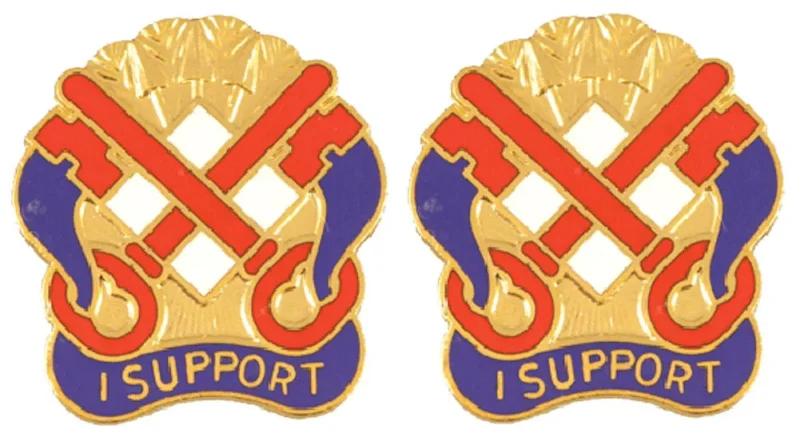 122nd support group alabama insignia pair i support