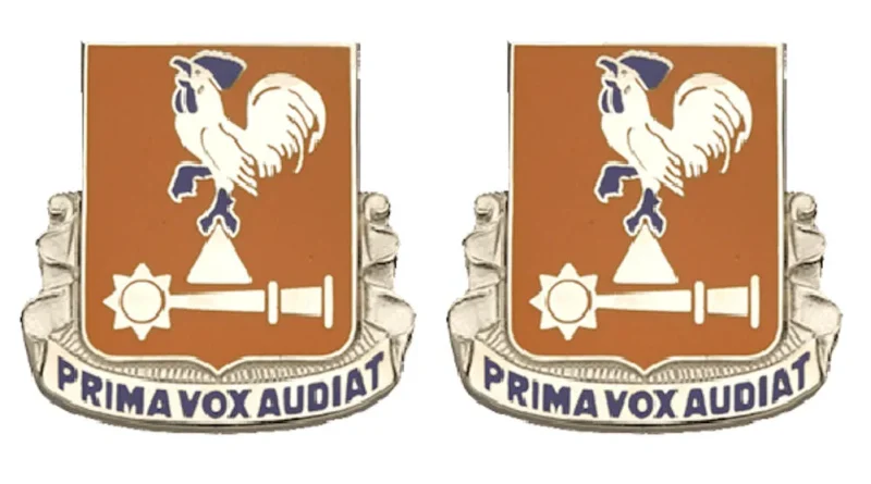 123rd signal battalion insignia pair prima vox audiat