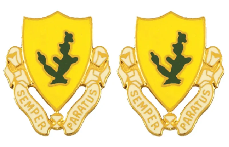 12th cavalry unit insignia pair semper paratus