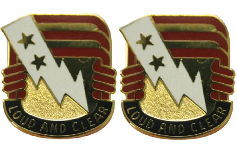 12th signal group insignia pair bold clear