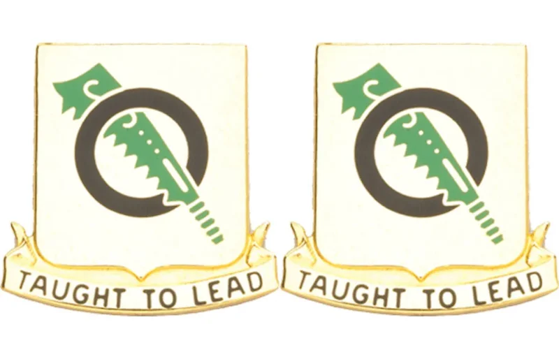 131st armor battalion insignia pair taught to lead