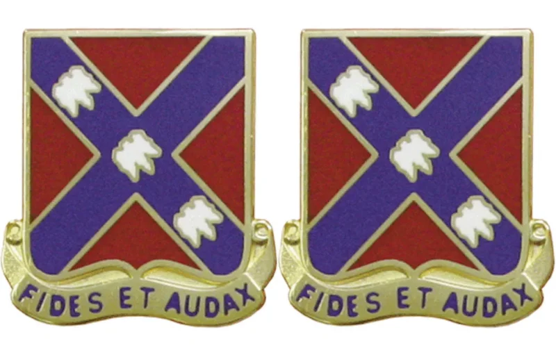 134th field artillery insignia pair fides et