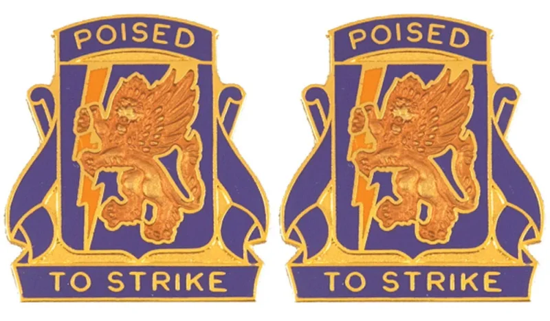 135th aviation unit insignia pair poised to strike