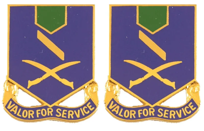 137th infantry unit insignia pair honor valor