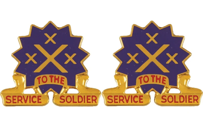 13th corps support command insignia pair service to the soldier