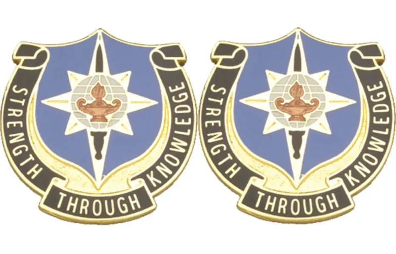 141st military intelligence battalion insignia pair strength through knowledge