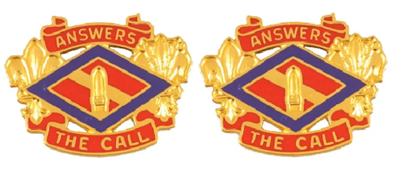 142nd field artillery brigade insignia pair answers the call