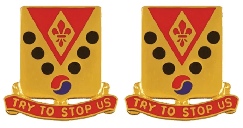 142nd field artillery insignia set unstoppable unit