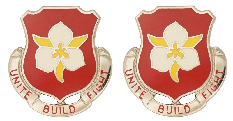 1457th engineer battalion crest pair unit build fight