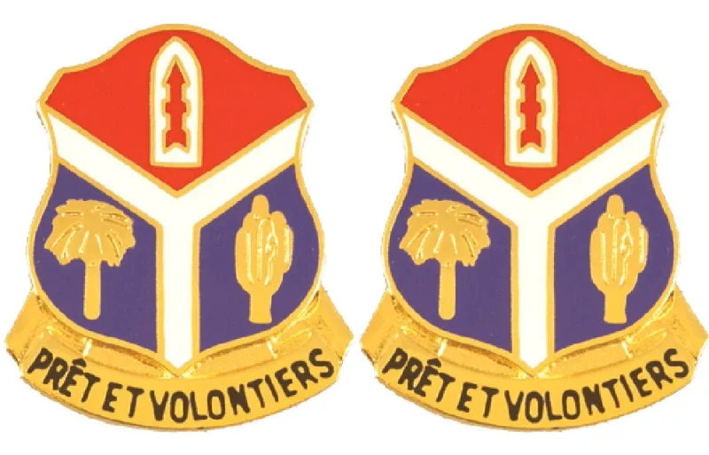 147th field artillery battalion insignia pair proud willing