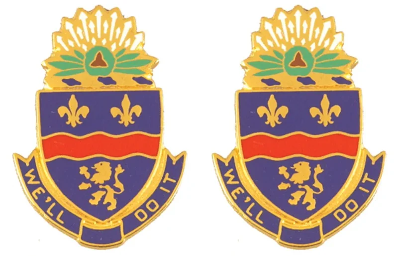 148th infantry battalion insignia pair ready to serve