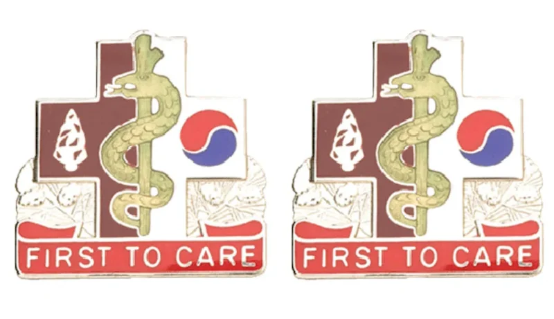 14th field hospital insignia pair first to care