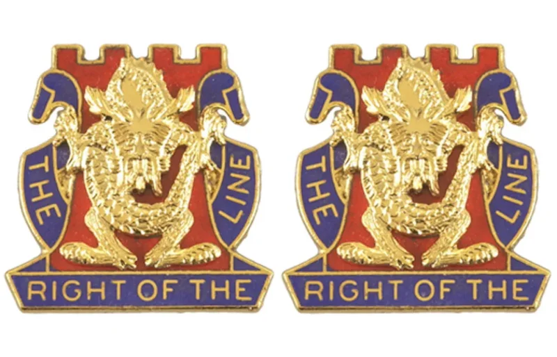 14th infantry unit insignia pair right of the line