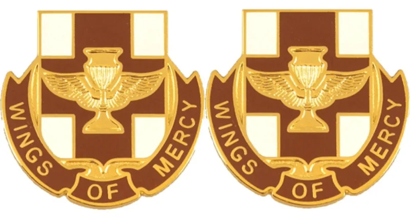 151st medical battalion insignia pair wings of mercy