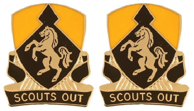 153rd cavalry regiment insignia pair scouts out