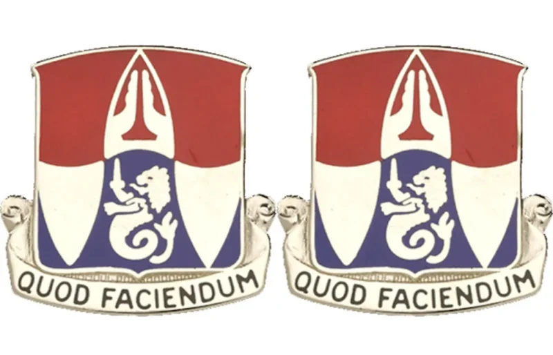 153rd eng battalion insignia pair distinctive unit design