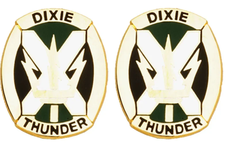 155th armor brigade insignia pair dixie thunder