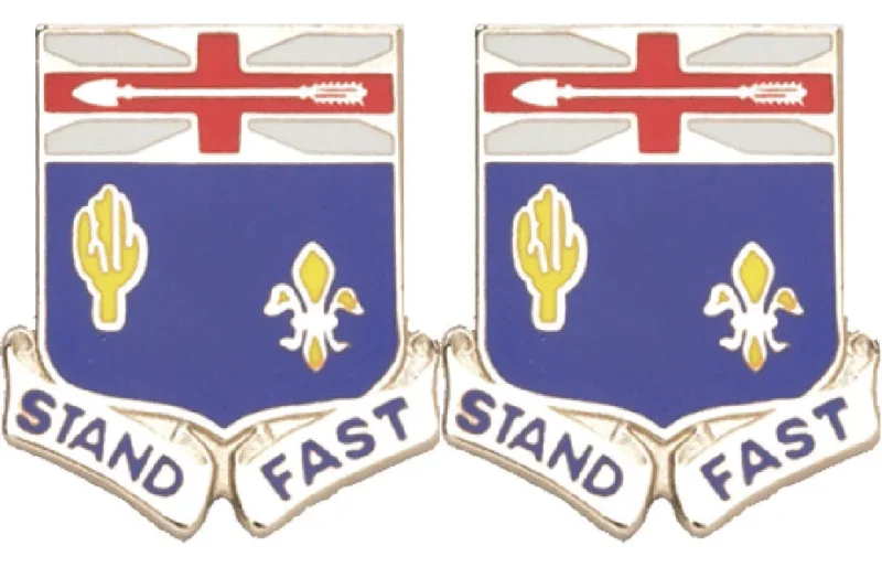 155th infantry distinctive unit insignia pair stand fast