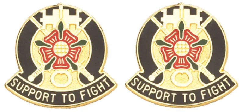 155th support battalion insignia pair battle ready support