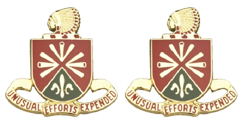 158th field artillery battalion insignia pair unusual efforts