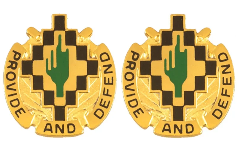 158th support battalion insignia pair provide defend