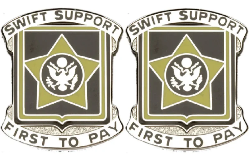 15th finance battalion insignia pair swift support first to pay