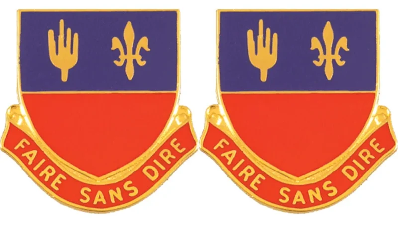 161st field artillery unit insignia pair faire sans dire