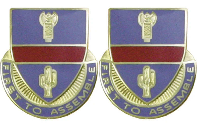 162nd infantry oregon distinctive unit insignia pair first to assemble