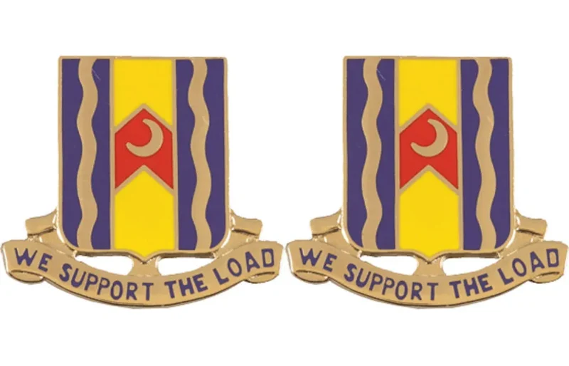 163rd support battalion insignia pair we support the load