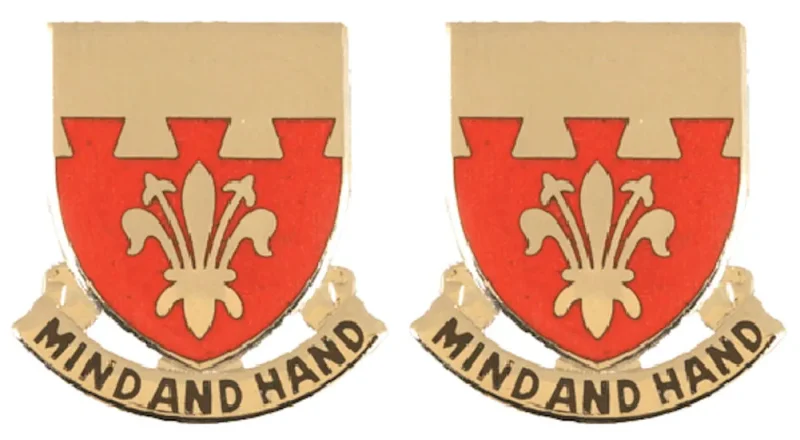 169th engineering battalion insignia pair mind and hand