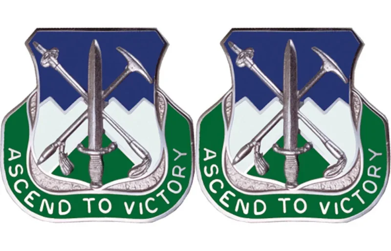 172nd infantry regiment insignia pair