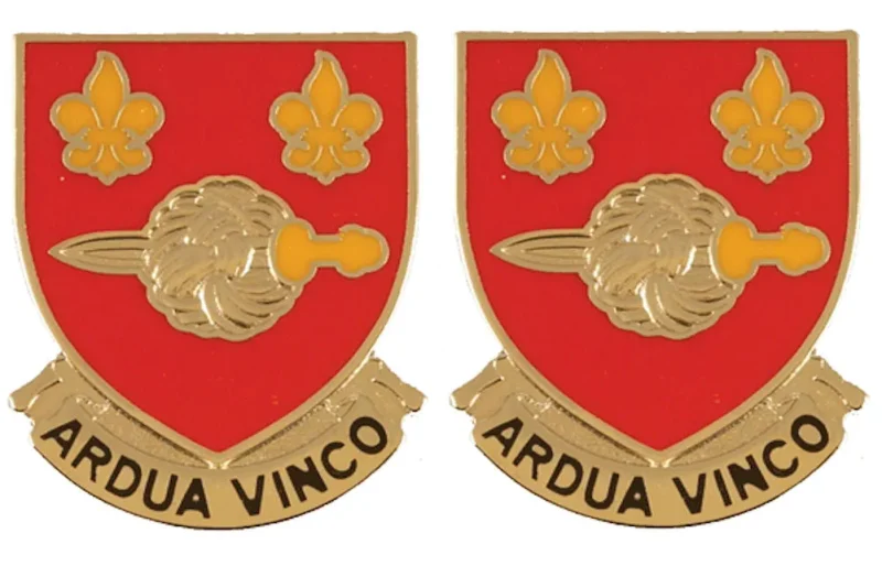 176th engineering battalion insignia pair ardua vinco