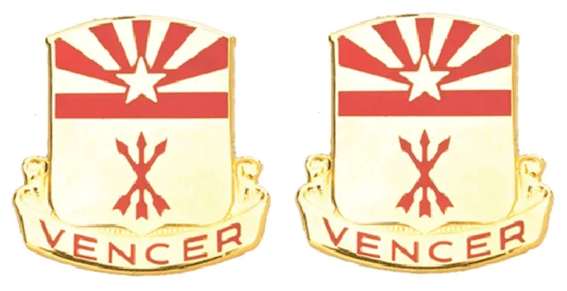 180th field artillery arizona unit insignia pair vencer