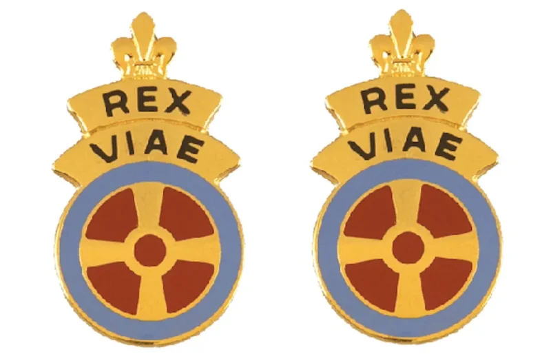 180th transportation battalion insignia set rex viae